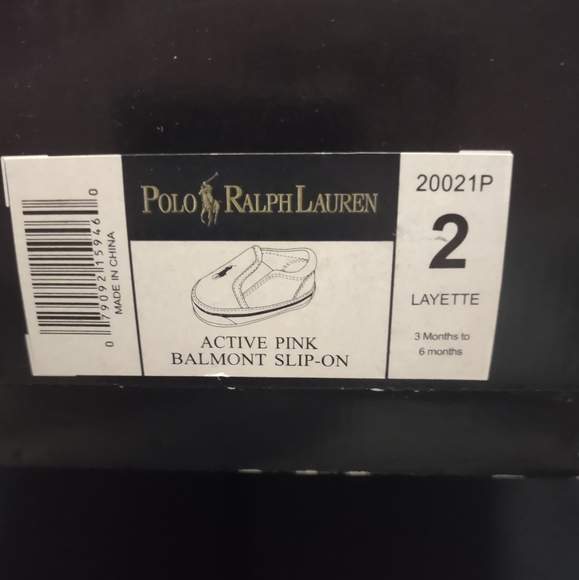 Ralph Lauren baby girls' slip on canvas shoes - Picture 5 of 5